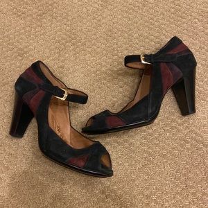 Sofft Mary Jane Peep Toe Heels Size 7